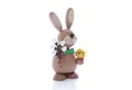 Produktbild: Ullrich Kunsthandwerk Osterhase Osterhase stehend mit Weidenkätzchen und Küken BxH 6x12cm NEU