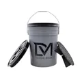 Produktbild: DM Autoteile 152387 XXL 20 Liter Car Auto Wasch Eimer mit Sieb und Deckel Grau Wascheimer KFZ