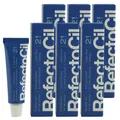 Produktbild: RefectoCil 2.1 Deep Blue tiefblau 6 x 15 ml Augenbrauenfarbe & Wimpernfarbe Set