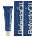 Produktbild: RefectoCil 2.1 Deep Blue tiefblau 2 x 15 ml Augenbrauenfarbe & Wimpernfarbe Set