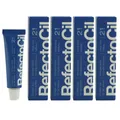 Produktbild: RefectoCil 2.1 Deep Blue tiefblau 4 x 15 ml Augenbrauenfarbe & Wimpernfarbe Set