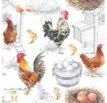 Produktbild: Ambiente Luxury Paper Products Papierserviette 20 Servietten Chicken Farm 33x33cm, (20 St)