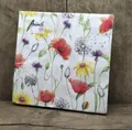 Produktbild: Ambiente Servietten 20 Stck. Tissue 3lagig 33x33 cm Mohnblumen Serviettentechnik