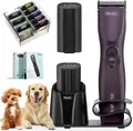 Produktbild: Agrarzone Edition Wahl KM Supera Hundeschermaschine Akku - mit Aufsteckkamm Set & 2 Akku - Kraftvolle Profi Schermaschine Hund & Katze - 6 Stunden Akkulaufzeit
