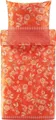 Produktbild: Bassetti Mako-Satin-Bettwäsche-Garnitur CHIAIA Farbe R1 TANGERINE Größe 135x200 cm + 80x80 cm