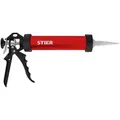 Produktbild: STIER Alu Kartuschenpresse für Beutelware 220mm, Kartuschenpistole, für Dicht- und Klebstoffkartuschen, Handbetrieb, Kartuschenspritze für profe...