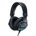 Produktbild: Sony MDR-M1 Studio Closed Back Headphones - Wired, Ultra-Wideband Playback (5Hz-80kHz), Ideal for Studio Recording & Mixing, Lightweight Design (216g), Includes 2 Detachable Cables, Black