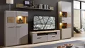Produktbild: Wohnwand basalt grau Set 2 Fun Plus II Hirnholz Eiche Altholz 4-teilig mit LED