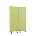 Produktbild: Akustik Trennwand Büro Raumteiler Schallschutz 170x120cm 2er-Set FLEXMIUT Rollen