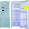 Produktbild: Kühl-Gefrierkombi Retro Türkisblau 206L 144cm EEK D Amica DTR 374 190 T