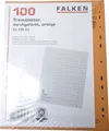Produktbild: FALKEN Trennblätter orange A4 Karton 24x30cm liniert 230g/qm - 100er Pack
