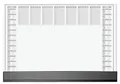 Produktbild: SIGEL HO365 Papier-Schreibtischunterlage mit Schutzleiste, aktueller 2-Jahres-Kalender, ca. DIN A2, 40 Blatt, vegan, Schreibunterlage aus nachhaltigem Papier