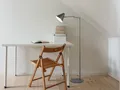 Produktbild: Kleine dimmbare Retro Stehlampe zum Lesen mit Schwenkarm, Anthrazit Höhe 126,5cm