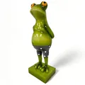 Produktbild: colourliving Frosch Dekofigur lustiger Badefrosch grün Gartenfigur Pooldeko Froschfigur Deko Frosch Schwimmer und Nichtschwimmer (Nichtschwimmer, 43 cm)