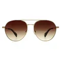 Produktbild: Ted Baker TB1682 Konrad 407 antik-gold-braune Sonnenbrille mit Farbverlauf