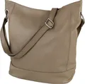 Produktbild: Toscanto Schultertasche Toscanto Damen Schultertasche Shopper (Schultertasche), Damen Leder Schultertasche, Shopper, taupe, beige ca. 37cm
