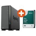 Produktbild: Synology DS124 NAS System 1-Bay 6 TB inkl. 6 TB Synology HDD HAT3300-6T
