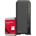 Produktbild: Synology DS124 6TB WD Red Plus NAS-Bundle NAS inkl. 1x 6TB WD Red Plus 3.5 Zoll SATA Festplatte
