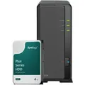 Produktbild: Synology DS124 4TB Plus HDD NAS-Bundle NAS inkl. 1x 4TB Synology Plus HDD 3.5 Zoll SATA