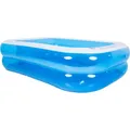 Produktbild: SunClub Planschbecken rechteckig 200 x 150 x 50 cm blau mit 2 Luftringen und Ablaufventil