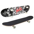 Produktbild: HUDORA Skateboard Hornet ABEC 1, Design 4, schwarz, 78,8 x 20,3 cm 12060