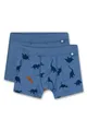 Produktbild: Sanetta Jungen-Hipshorts (Doppelpack) blau | Hochwertige und nachhaltige Unterhose für Jungen aus Baumwoll-Mix. Inhalt: 2er Set Unterwäsche für Jungen 128