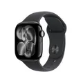 Produktbild: Apple Watch Series 11 Aluminium GPS 42mm Diamantschwarz (Sportarmband Schwarz) S/M