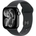 Produktbild: Apple Watch Series 11 Sportarmband S/M 42mm Aluminium GPS diamantschwarz/schwarz