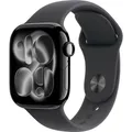 Produktbild: Apple Watch Series 11 GPS 42 mm Aluminiumgehäuse Sport Band Schwarz S/M
