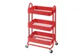 Produktbild: en.casa Küchenwagen, »Pyhäntä« Stahl mit 3 Ebenen Rot