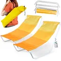 Produktbild: Gartenliege Sonnenliege Strandliege Liegestuhl Strandstuhl tragbar 2 Stk.