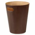 Produktbild: Umbra Woodrow Mülleimer mit Griff, Bad Abfalleimer, Papierkorb, Espresso/Natur