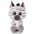 Produktbild: NICI 46951 Original – Glubschis Mankalita 25 cm – Kuscheltier Zebra mit großen Augen – Flauschiges Plüschtier mit Glitzeraugen – Schmusetier für Kuscheltierliebhaber, weiß/grau, 9 cm