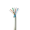 Produktbild: Nedis CAT6 Netzwerkkabel Rolle - Solid - F/UTP - Reines Kupfer - 305 m - Innen - Rund - LSZH - Grau - Pull Box - ausziehbar