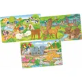 Produktbild: GOKI Holzpuzzle Tiere 3x24 Teile