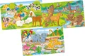 Produktbild: Puzzle-Set TIERE 3 Puzzle je 24 Teile Bauernhoftiere Waldtiere Zootiere Holz NEU