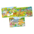 Produktbild: Goki -Holzbein -Puzzle -Tiere, 3 -Set von 3
