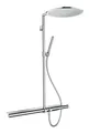 Produktbild: Axor Showersolutions Showerpipe mit Thermostat 800 und Kopfbrause 350 1jet - Brushed Nickel - 27984820