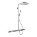 Produktbild: hansgrohe Showerpipe Axor m TH 800, Kopfbrause 350mm, 1j, brush. ni.