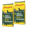 Produktbild: JOSERA Lachs & Kartoffel Getreidefreies Hundefutter - 2x 12,5kg + 2 Snack
