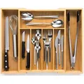 Produktbild: Budu Besteckkasten #38 (38 cm) aus Bambus - Ausziehbar - Schubladen Ordnungssystem für die Küche - Besteckeinsatz für Schubladen aus Bambus