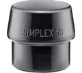 Produktbild: Gummihammer HALDER SIMPLEX Ersatzeinsatz Gummikomposition schwarz 50mm