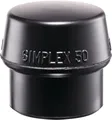Produktbild: Schonhammerkopf SIMPLEX Kopf-Ø 50 mm Gummi schwarz mittelhart HALDER