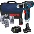 Produktbild: Bosch Professional GSR 12V-15, mit 1 x 2.0 Ah, 1 x 4.0 Ah, Zubehör-Set in Tasche (0615990G6L)