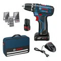 Produktbild: Bosch Akku-Bohrschrauber GSR 12 V-15 inkl. Akku 2,0Ah + 4,0Ah + 39-tlg. Zubehör