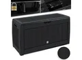 Produktbild: KESSER® Auflagenbox Kissenbox 310 Liter mit Rollen klappbarer Deckel Haltegriffe Rattanoptik Gartenbox wetterfeste Gartenkiste Aufbewahrungsbox