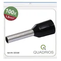 Produktbild: Quadrios 22C428 Aderendhülse 1.5mm² Teilisoliert Schwarz 1 Set