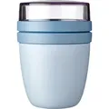 Produktbild: Mepal Lunchpot Ellipse Vorratsbecher Set / Auslaufsicherer Snack- und Müslibecher nordic blue 700 ml