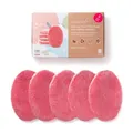 Produktbild: Waschies Babys & Kinder Waschpads – 5er-Set Pink – Eignung bei Windeldermatitis & Neurodermitis - Sanfte Reinigung - hypoallergene Alternative zu Einweg-Feuchttüchern und Waschlappen