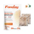 Produktbild: 10g x 30 Stück wiederaufladbare Silikagel-Trockenmittel-Pakete Fonday Lebensmittelqualität schnelle Reaktivierung Trockenmittelbeutel Feuchtigkeitsanzeige orange bis grün